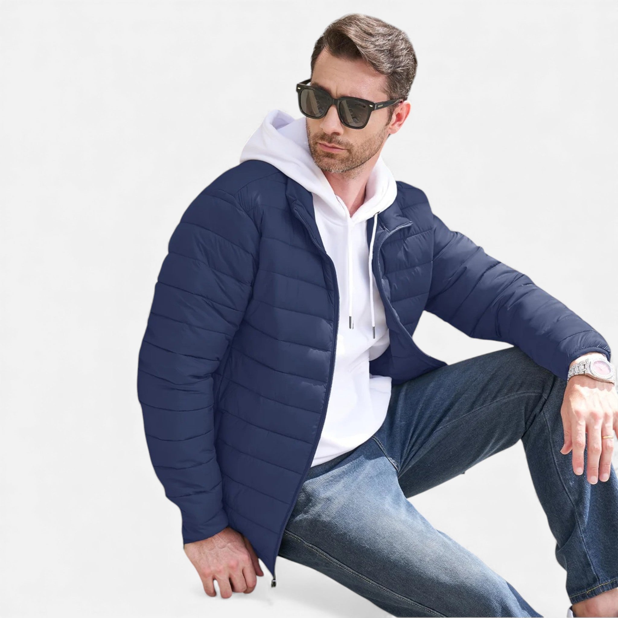 Luzeva | Men’s Nordic Down Jacket – Classic Insulated Outerwear