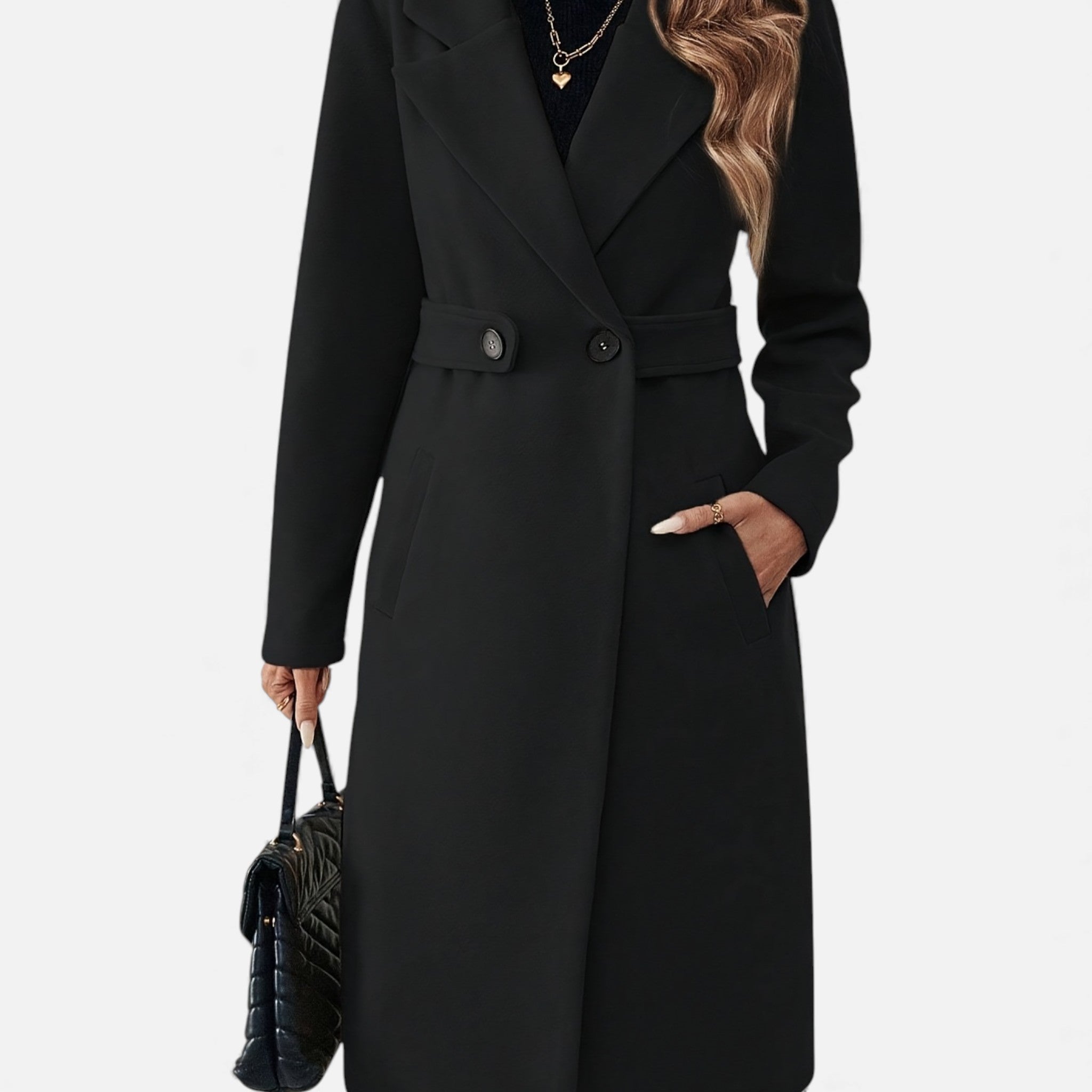 Luzeva | Women’s Heritage Tweed Coat – Elegant H-Silhouette