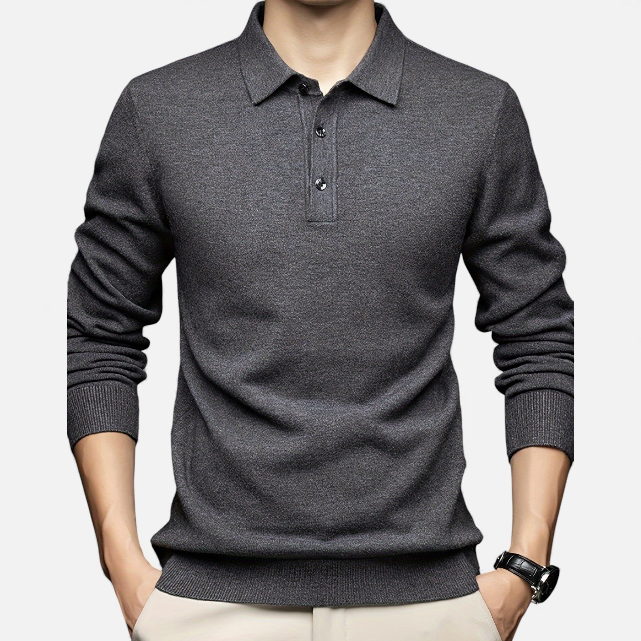 Luzeva | Men’s Heritage Wool‑Blend Shirt Jacket – Classic Burgundy