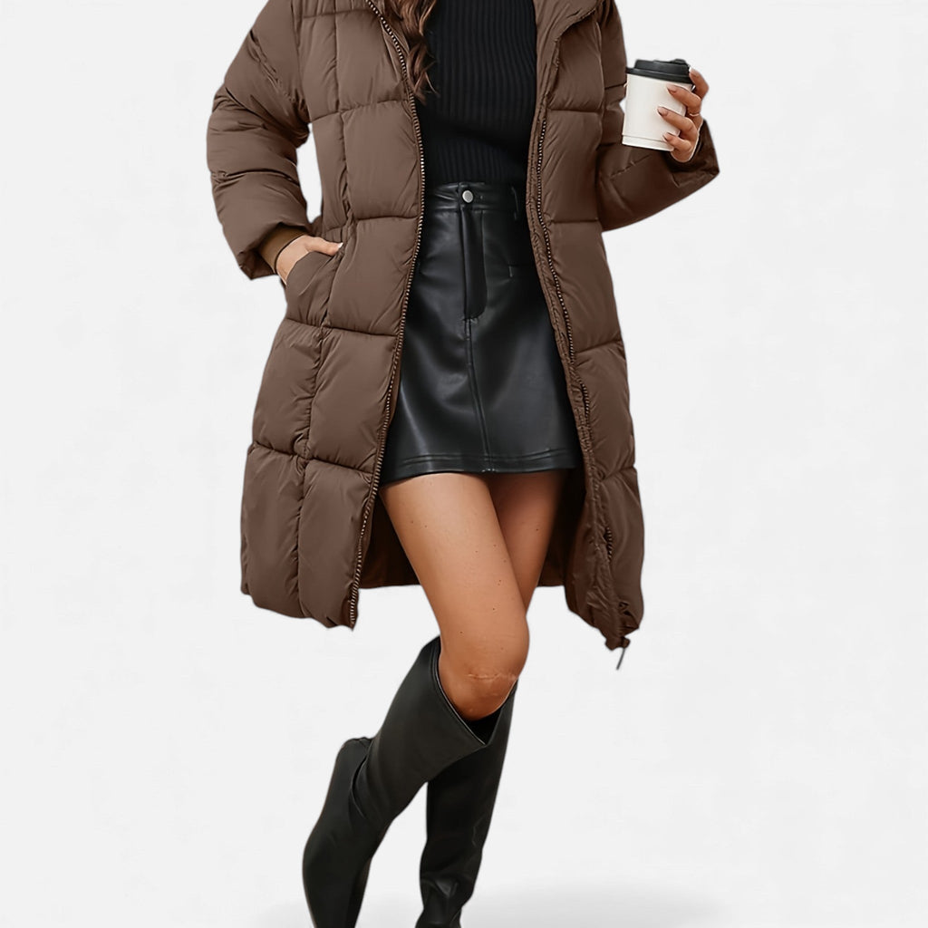 Luzeva | Women’s Classic Hooded Winter Coat – Refined Warmth