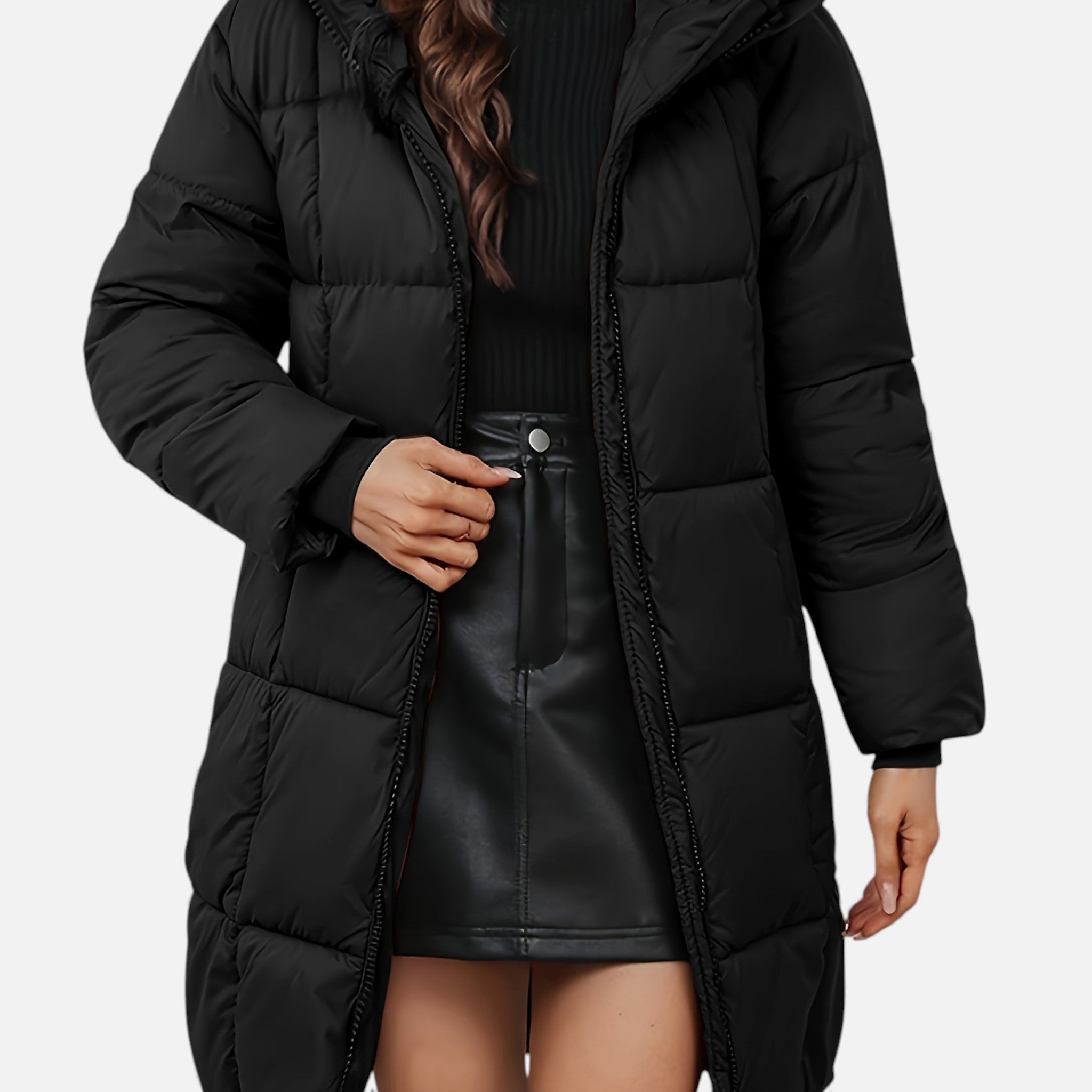 Luzeva | Women’s Classic Hooded Winter Coat – Refined Warmth
