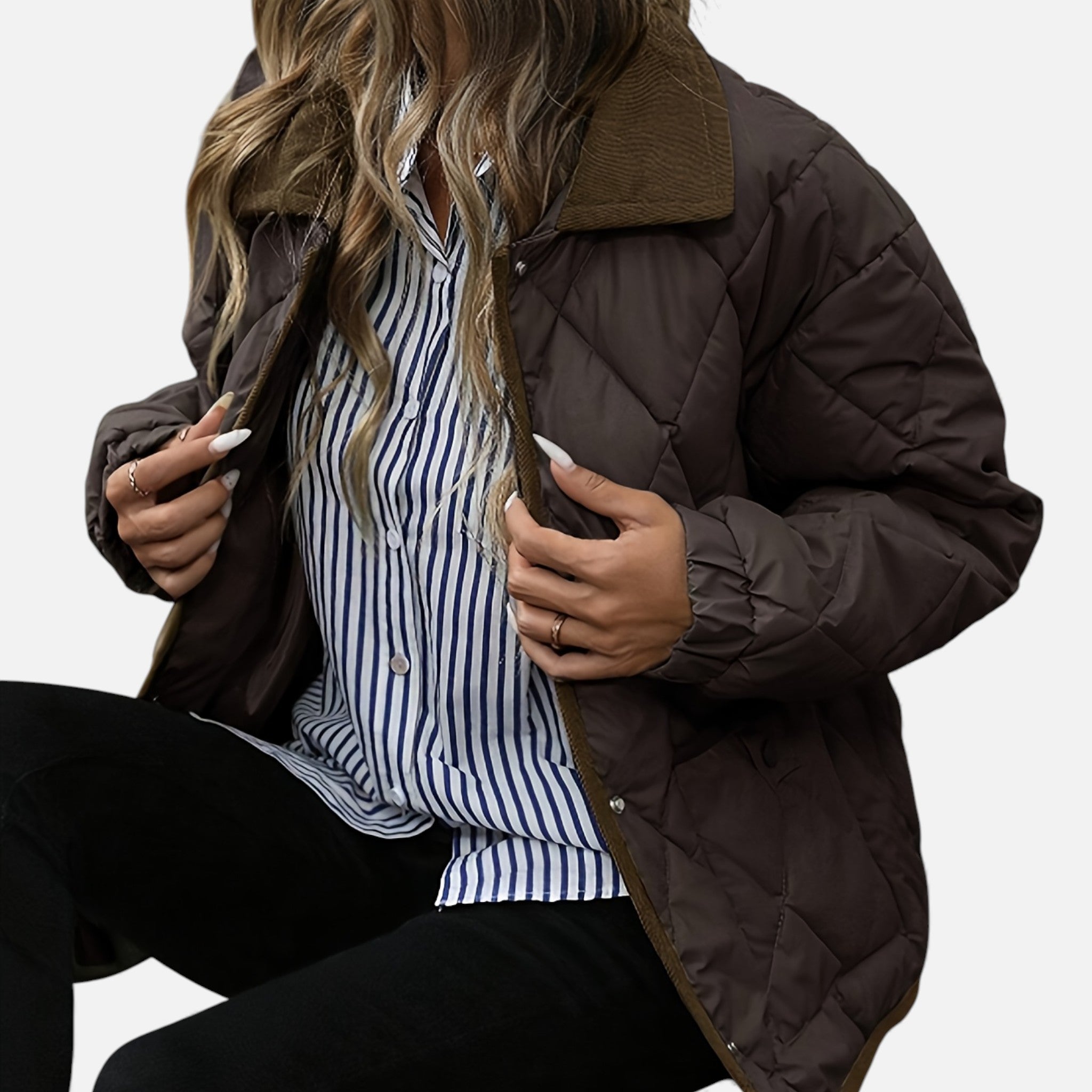 Luzeva | Women’s Rhombus Tweed Jacket