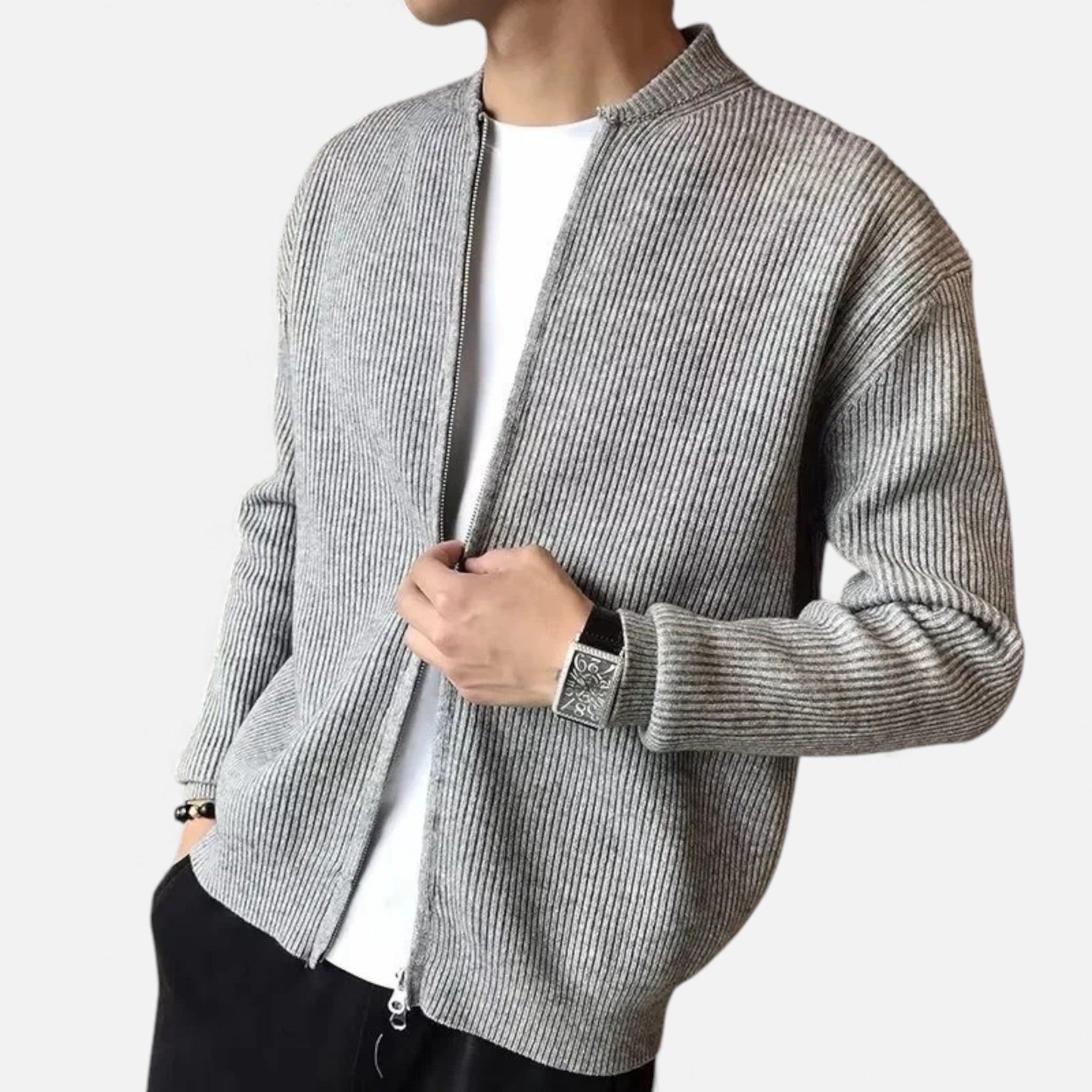 Luzeva | Men’s Heritage Knit Sweater Coat