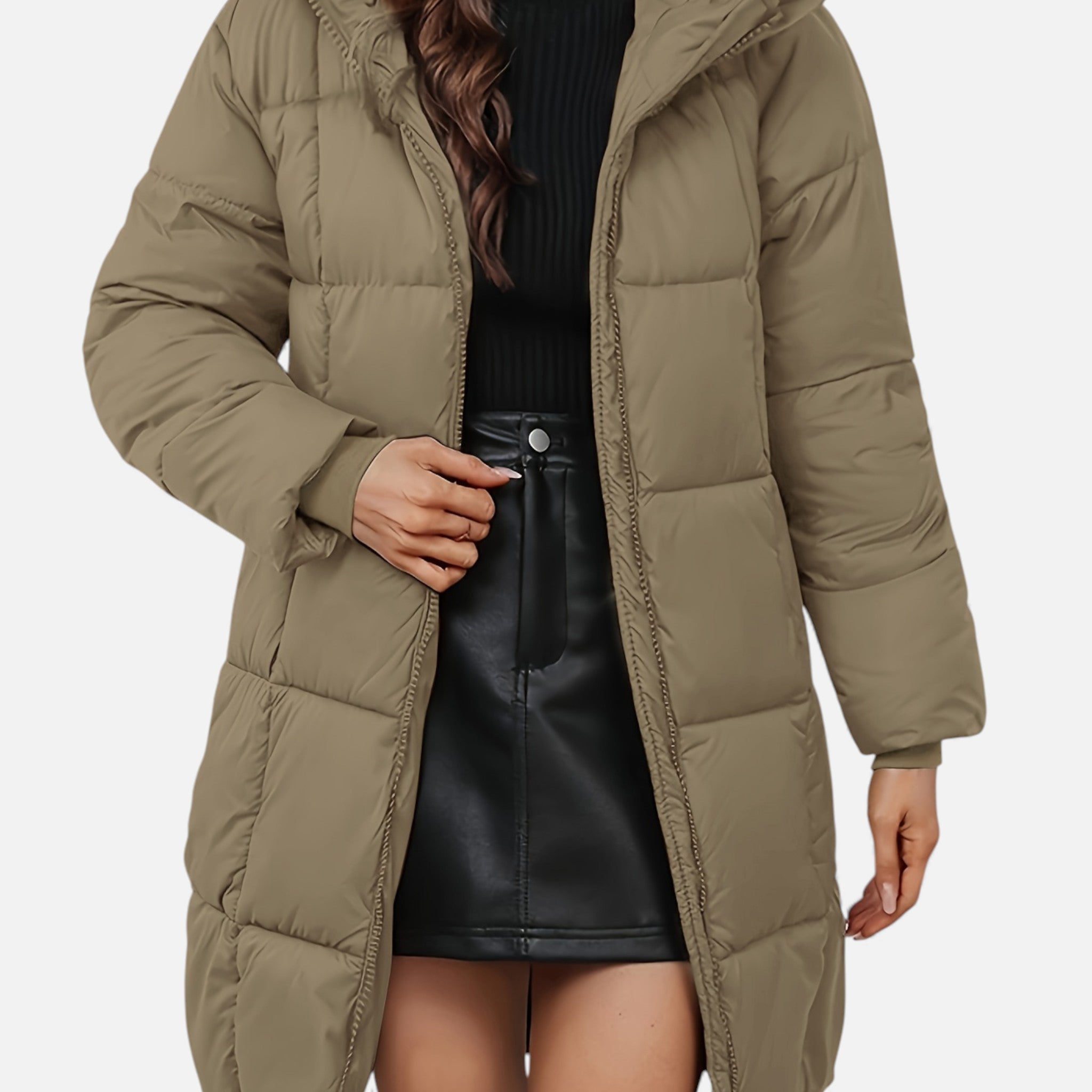 Luzeva | Women’s Classic Hooded Winter Coat – Refined Warmth