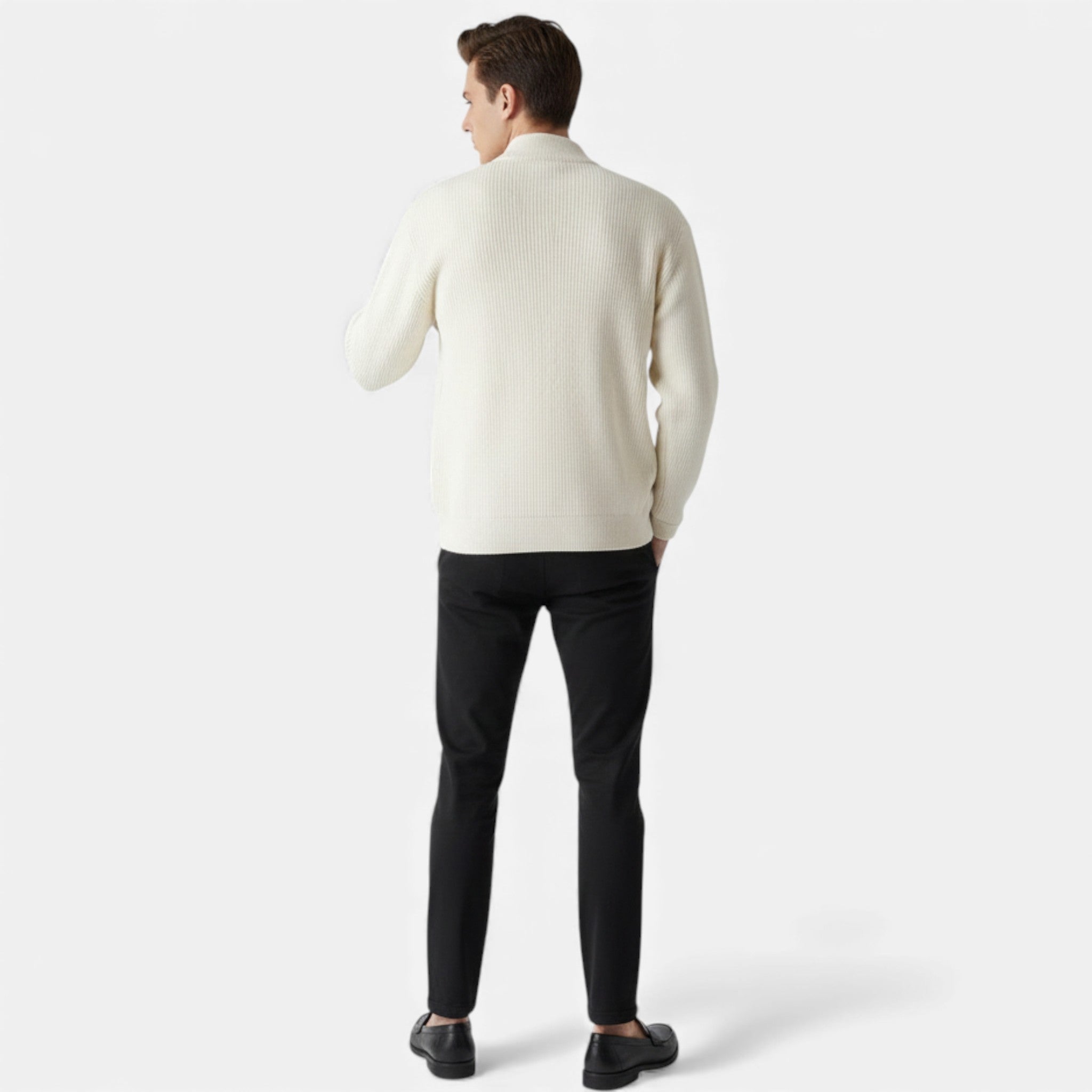 Luzeva | Men’s Heritage Knit Sweater Coat