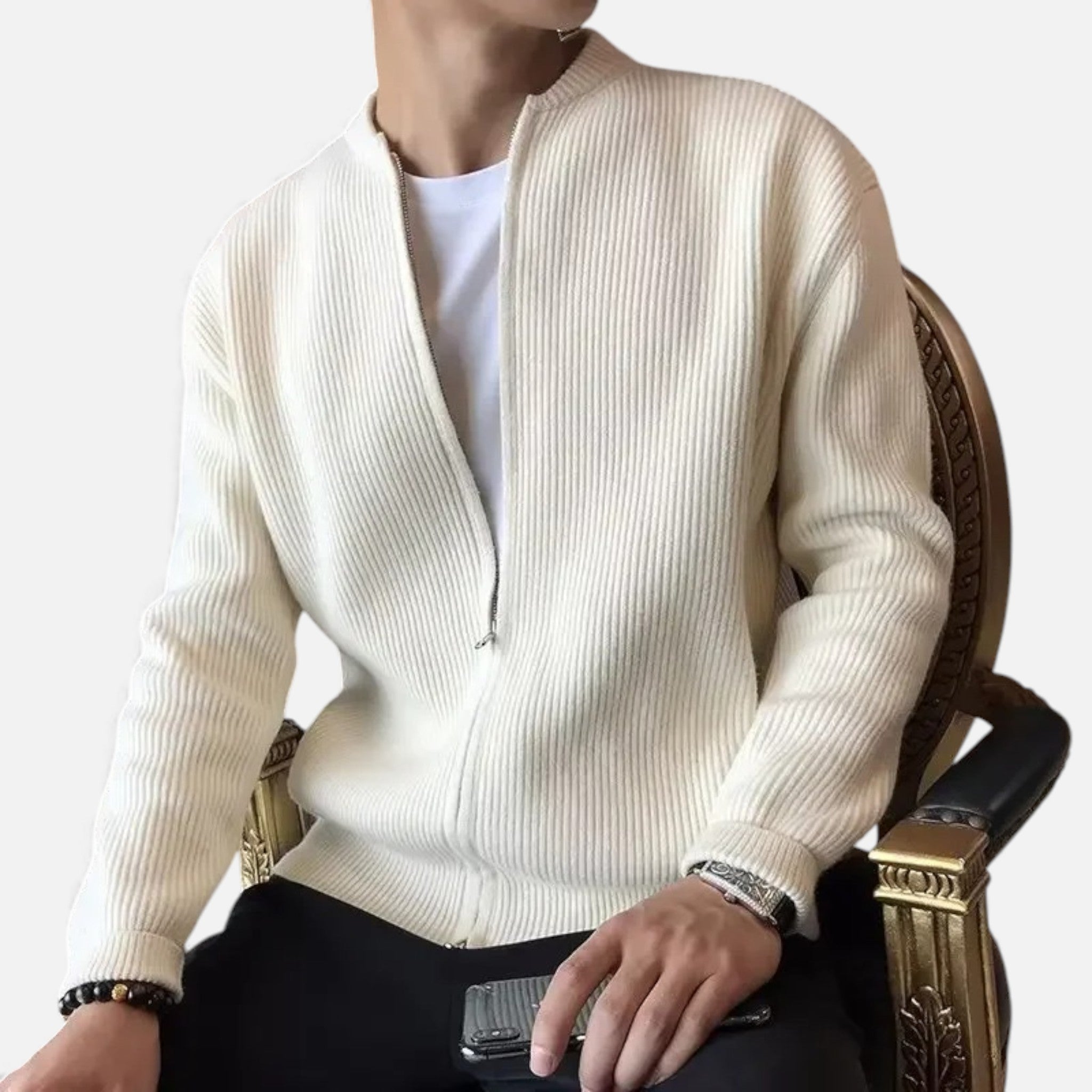 Luzeva | Men’s Heritage Knit Sweater Coat