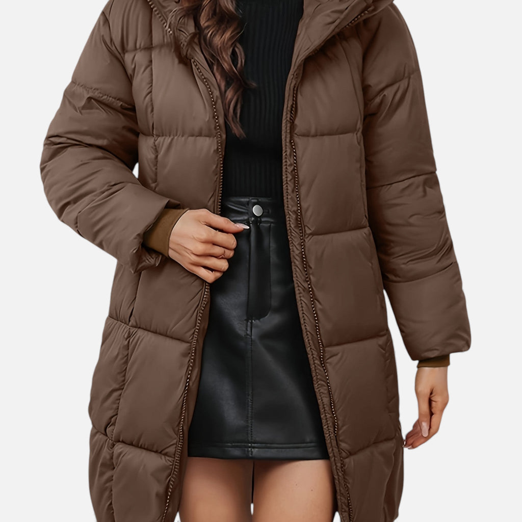 Luzeva | Women’s Classic Hooded Winter Coat – Refined Warmth