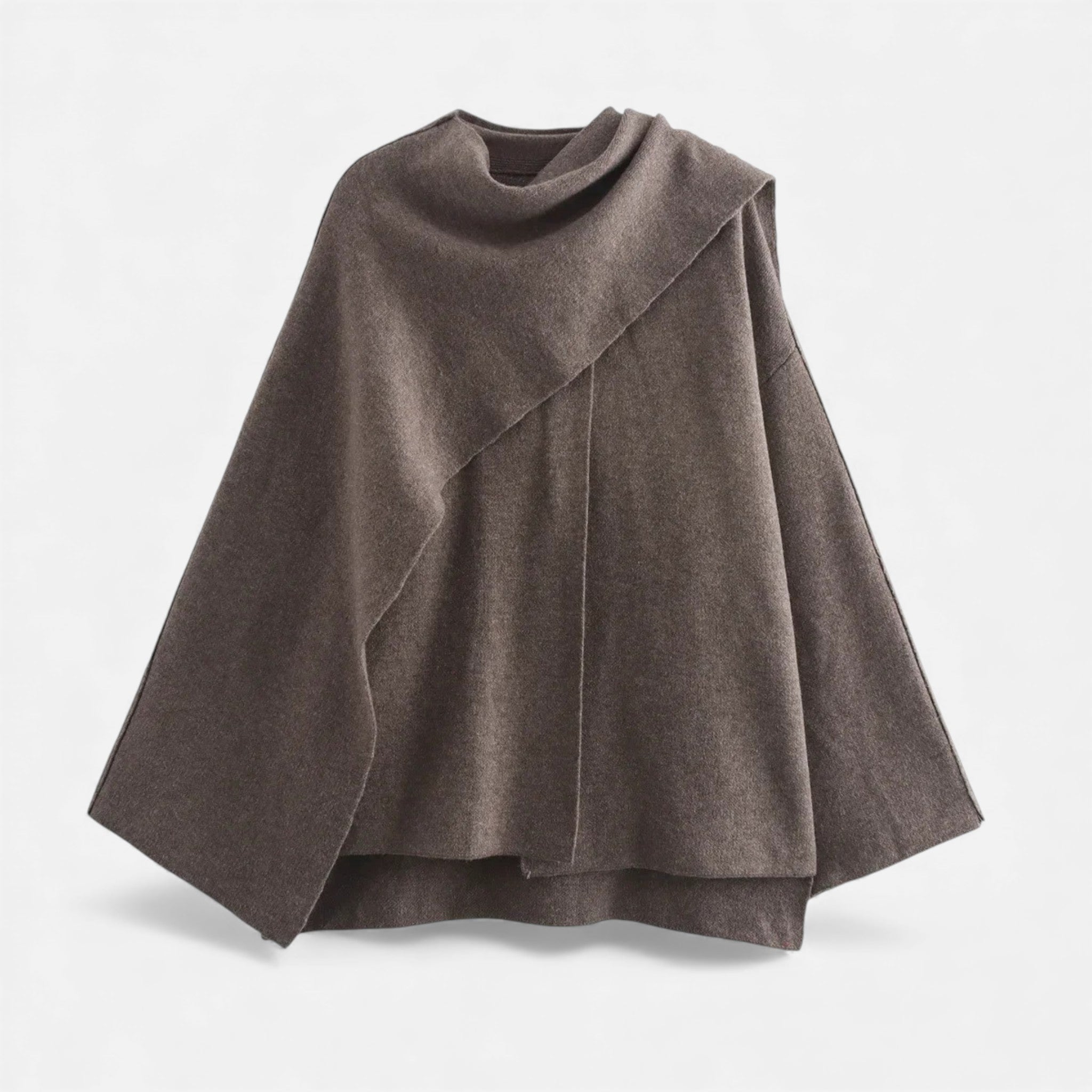 Luzeva | Women’s Chic Split Scarf Coat – Timeless Comfort