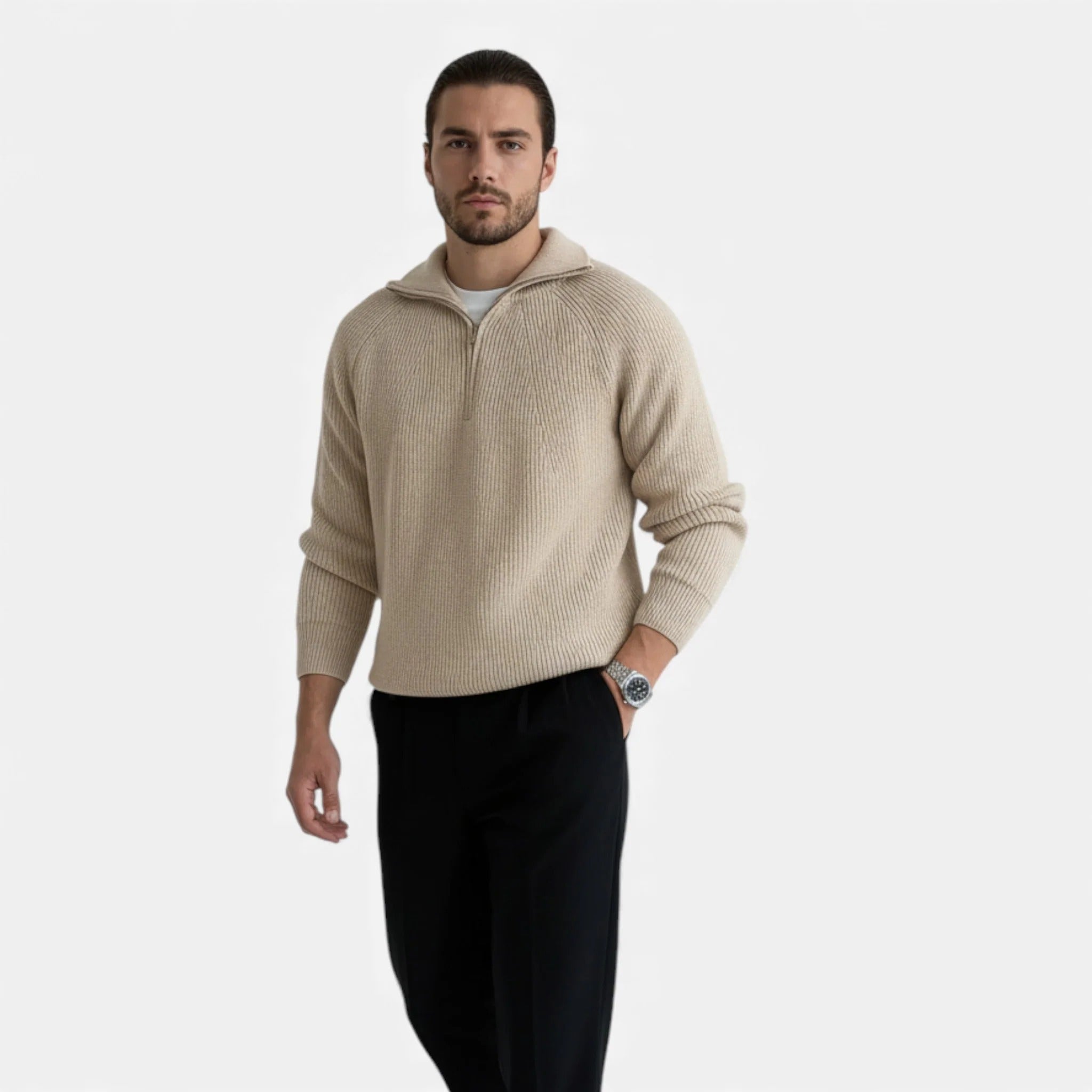 Luzeva | Men’s Heritage Winter Zipper Jacket – Classic Outerwear