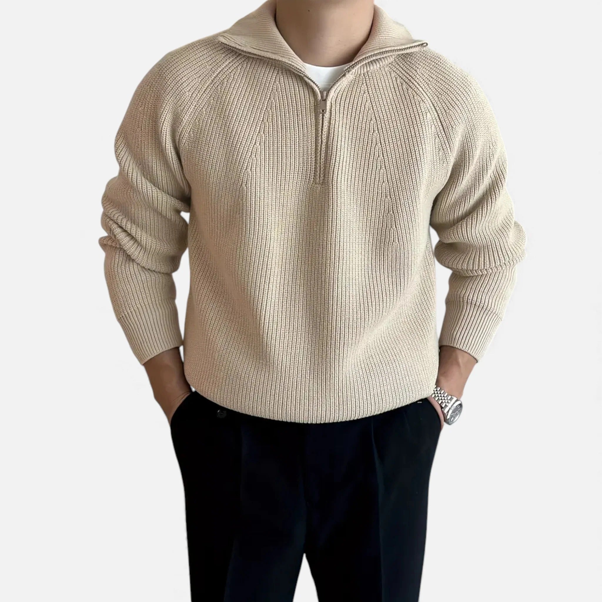 Luzeva | Men’s Heritage Winter Zipper Jacket – Classic Outerwear